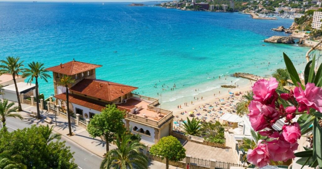 Cala Major beach in Palma de Mallorca, Spain