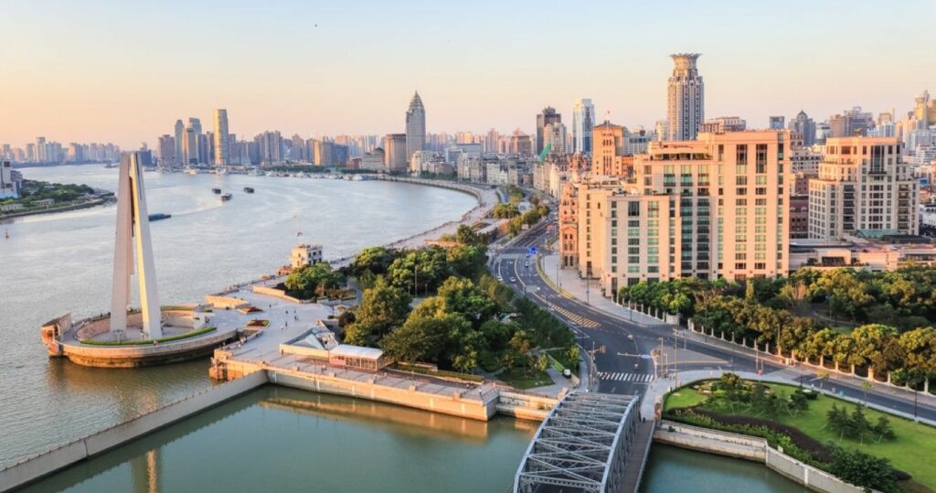 Aerial view of Shanghai, China