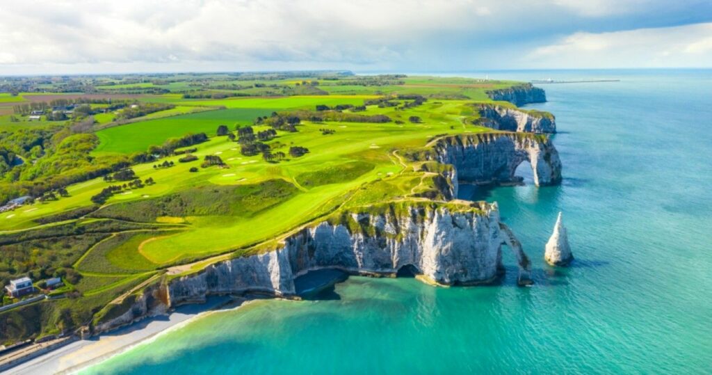 Natural amazing cliffs, Etretat, Normandy, France