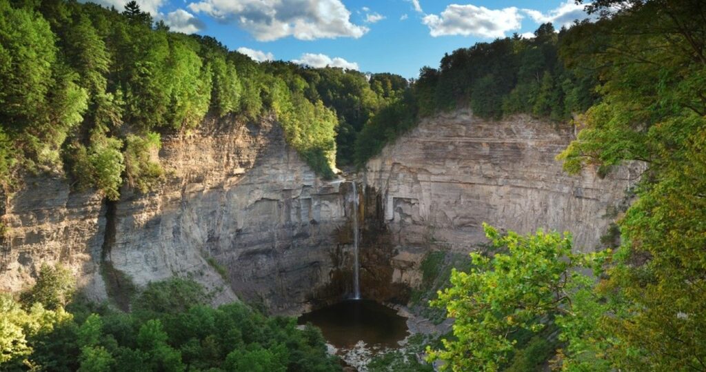 Taughannock Falls in Watkins Glen state park in New York