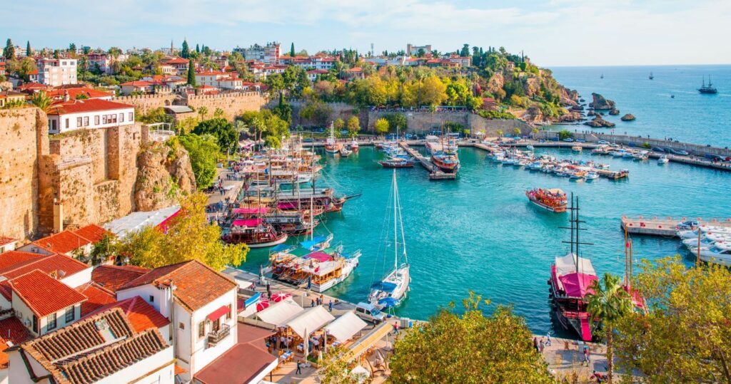 the harbor in antalya