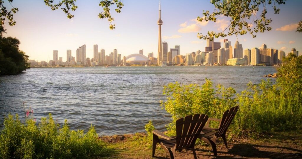 Toronto Cityscape from Toronto Central Island