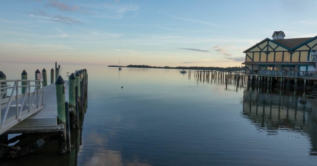 sunset at Cedar Keys, Florida