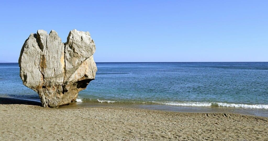 Preveli beach in Crete, Greece