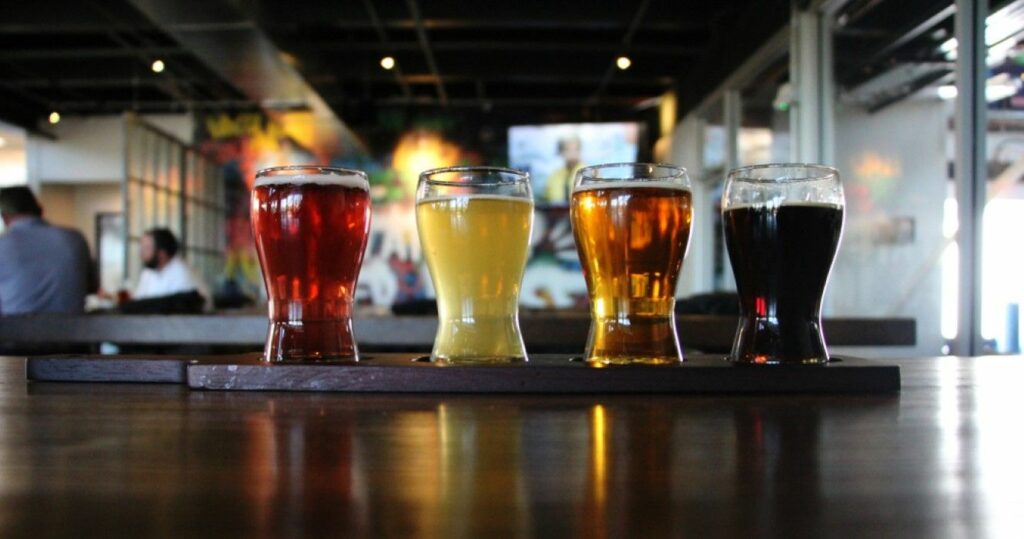 Flight of beer in Phoenix, Arizona