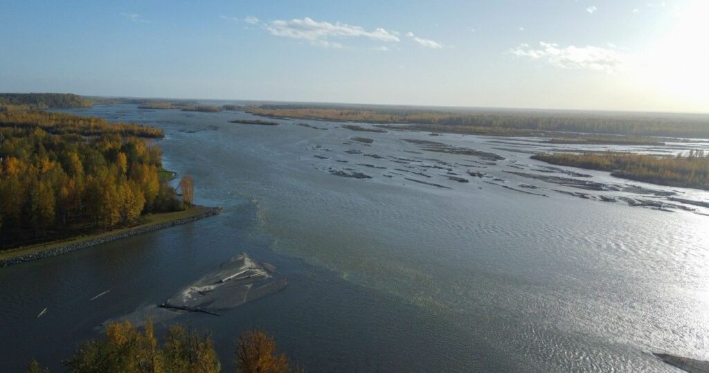 Rivers Confluence in Talkeetna, Alaska