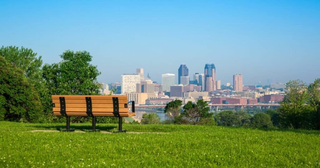 Skyline of St. Paul in Minnesota