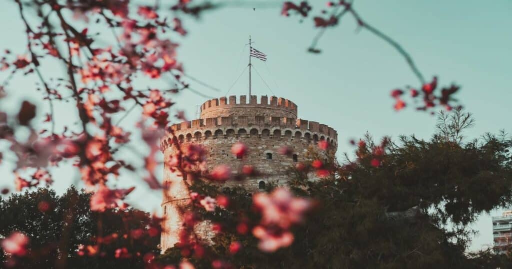 The White Tower of Thessaloniki in Greece