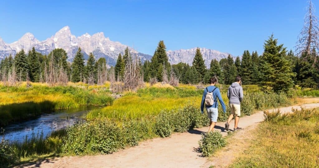 Hiking in the Grand Teton National Park, Wyoming