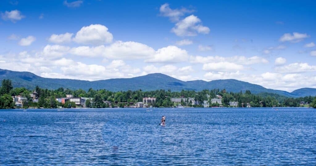 Mirror Lake in Lake Placid, New York