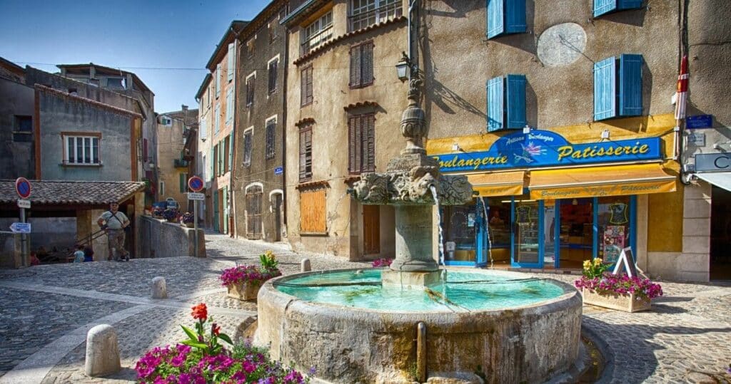 The Fountain in Valensole, Provence, France