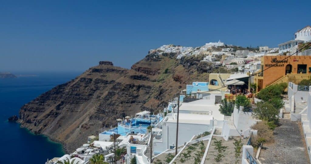 Nature and sea views in Santorini, Greece