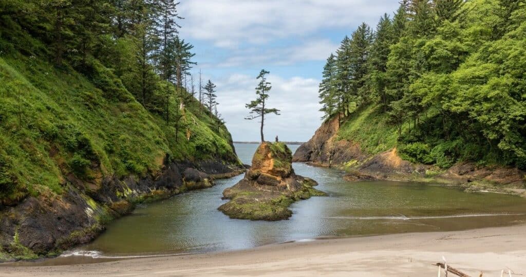 Deadman's Cove at Cape Disappointment in Washington