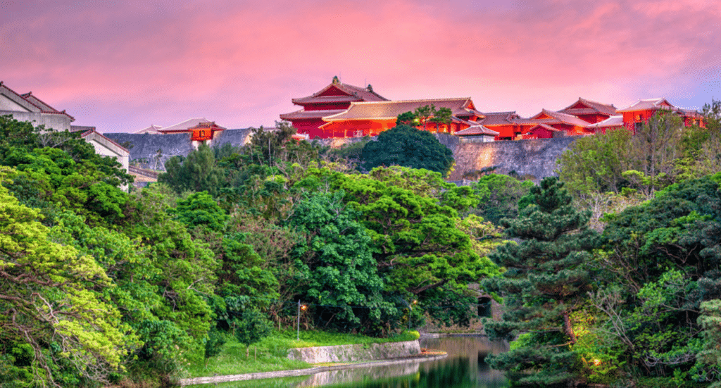 Okinawa, Japan at Shuri Castle