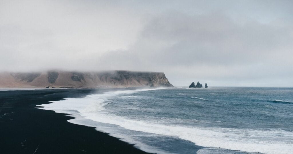 The black sand beaches of Iceland