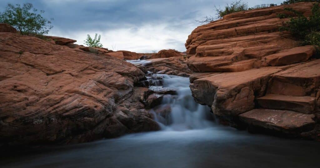 Waterfalls in Gunlock State Park, Utah, USA