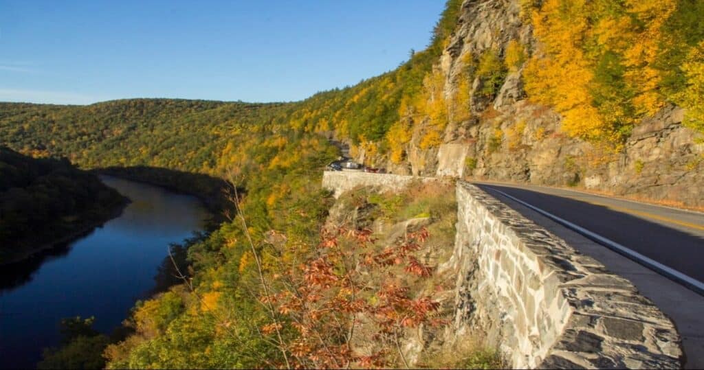 A view of the Upper Delaware Scenic Byway