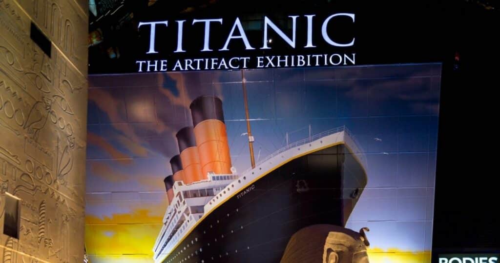 Titanic the Artifact Exhibition in the Luxor hotel, Las Vegas