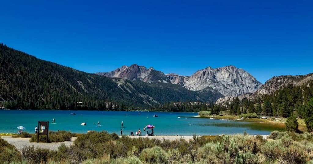 A view of June Lake in California