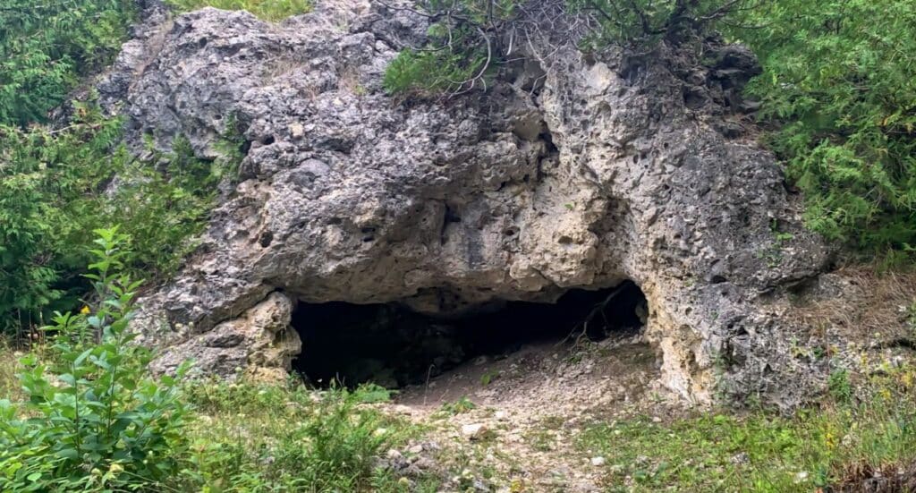 Entrance to a cave