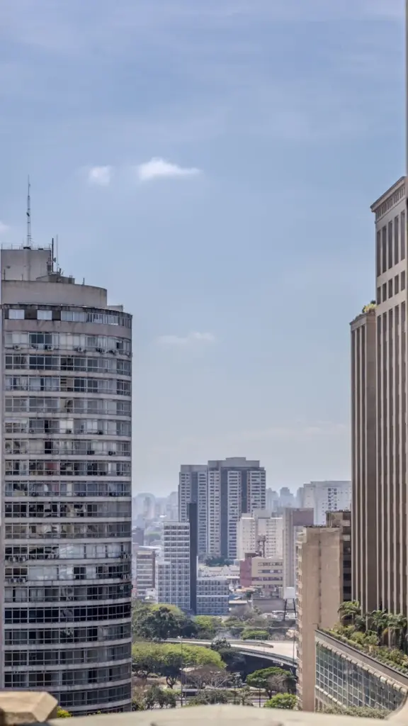 City skyline featuring modern architecture in São Paulo, Brazil.